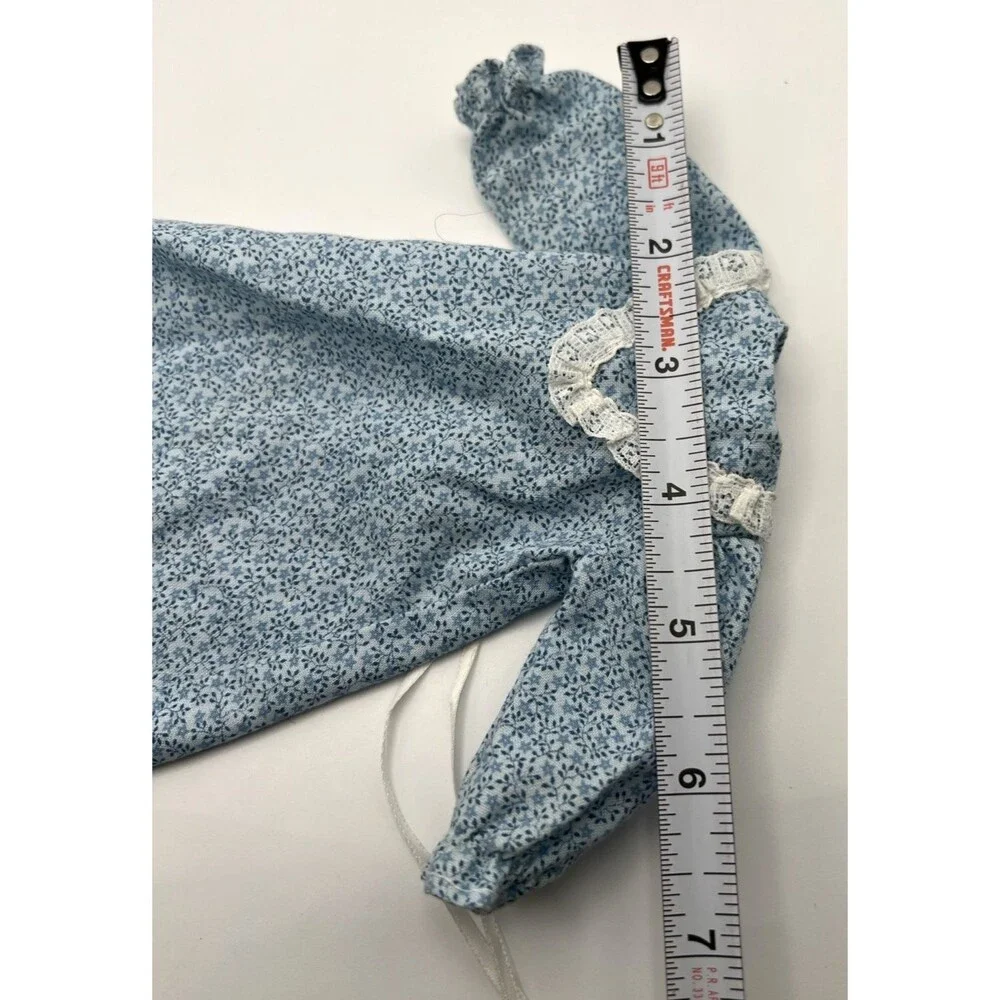 Barbie 1960's Teal Pajamas W/White Lace Trim and Blue Robe/Housecoat